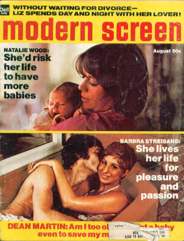 MODERN SCREEN magazine cover Issue 525 August 1974